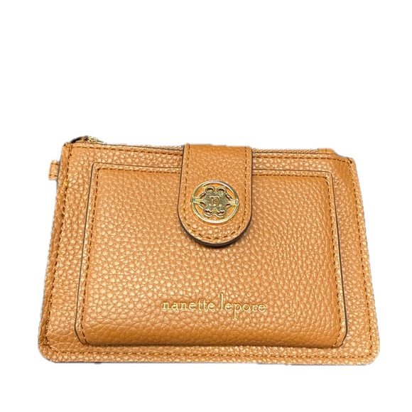 Nanette Lepore Gold-Tone Accent Tan Wallet - Picture 1 of 9